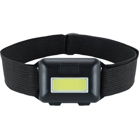 Lampe frontale LED 1W Noir 3xAAA - Blanc Froid 6000K - 8000K - SILAMP