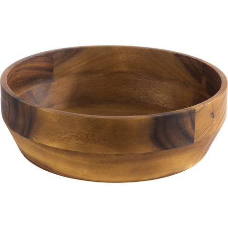 Bol en bois d'acacia pour collations, fruits, salade 27 x 8,50 cm (1/5)
