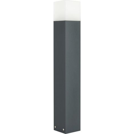 Paletto luce esterno 70cm E27 grigio scuro IP44 SU-MA Cube (1/4)