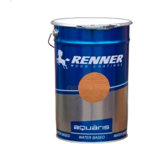 Renner - Impregnante all&aposacqua aquaris per conifere da 5 kg YM-M040- / T89 - Noce chiaro (1/5)