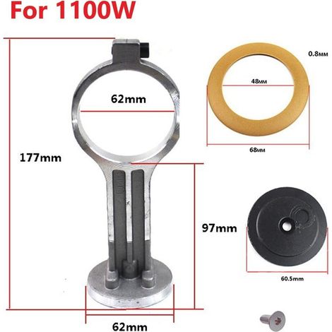 Connecting Rod Piston Ring Assembly - For Oil-Free Silent Air Compressor - 550W 750W 1100W - 4-Piece Set (1/5)