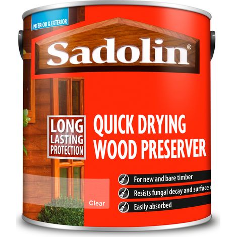 Sadolin Quick Dry Wood Preserver - Clear - 2.5L