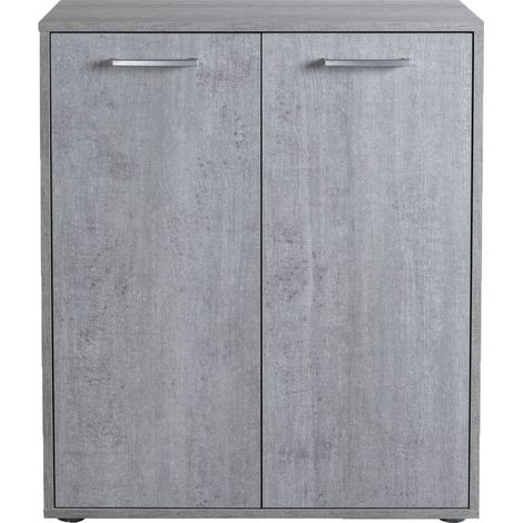 MOBILE BASE DUE ANTE LINEA 'FLOW' cm. 35,3 x 72 x h.87,6 - rovere artisan - COMPOSAD