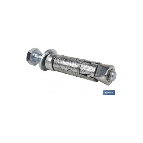 Pacco da 50 unità di ancoraggio zamak HPM M-8x50 con vite 8.8