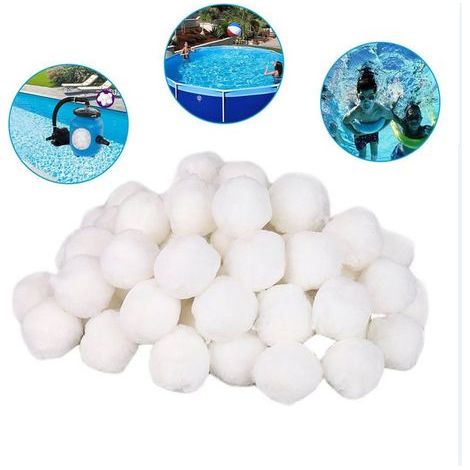 Balles Filtrantes, 700g Boules De Filtre De Piscine, Billes Filtrantes, Alternative Pour 25 Kg De Sable Filtrant, Média Filtre À Fibres Pour Piscine, Filtres À Sable (700g) (1/5)
