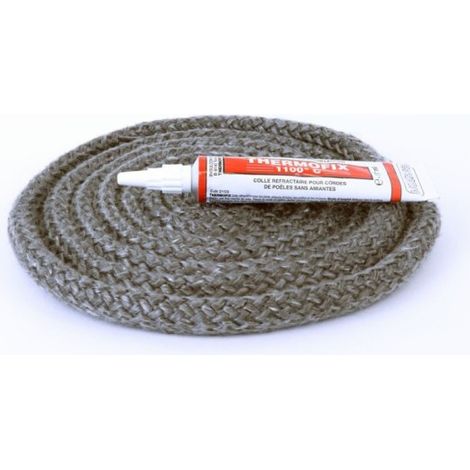 Joint rond tressé ø 12 mm x 2.5 m + colle (1/2)
