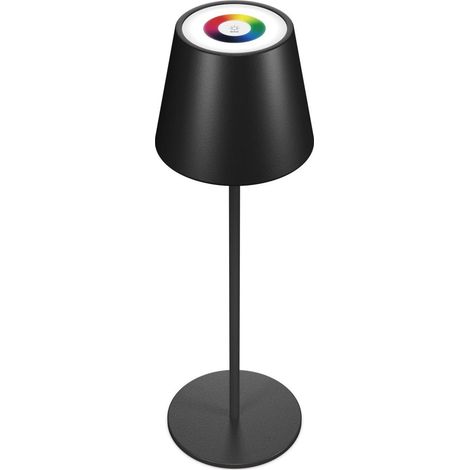 RealPower LED-RGB Schreibtischlampe schwarz minimalistisches Design