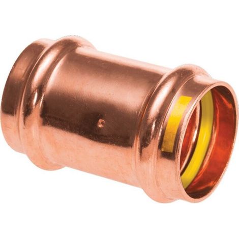 Manchon Cuivre A Sertir Gaz Egal Double Femelle Tube Cuivre ø22 - Manchon Cuivre A Sertir Gaz Egal Double Femelle Tube Cuivre ø22 (1/2)