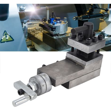 2-facher Hilfswerkzeughalter für Mini-Drehmaschinen, 50 x 50 mm, 4-facher Schnellwerkzeughalter für 0618 7" x 10", 12" und 14" Drehmaschinen. (1/5)