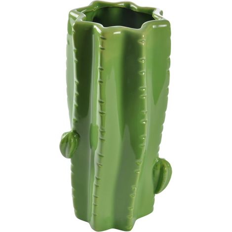 Vase Cactus Etoile Céramique H27,5 cm Vert Clair Jardin d'hiver
