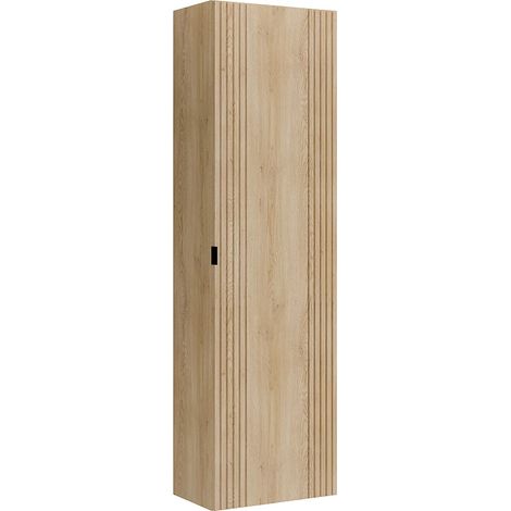 Colonne de salle de bain suspendue - Coloris naturel clair - H140 cm - FILOR (1/5)
