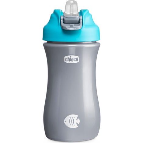 Borraccia con beccuccio morbido da 350 ml, blu