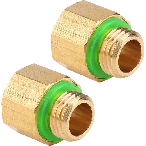 Adaptateur réducteur pour pulvérisateur haute pression (2 pièces) : filetage interne G3/8 vers filetage externe G1/4. Adaptateur pour pulvérisateur de pesticides. (1/5)