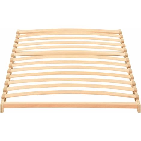 Maison Exclusive - Base a doghe Marrone 80 x 190 cm Legno massello di faggio (1/5)