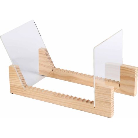 Présentoir à disques vinyles en bois, étagère de rangement empilable et moderne pour CD et vinyles de 7 à 12 pouces. (1/5)