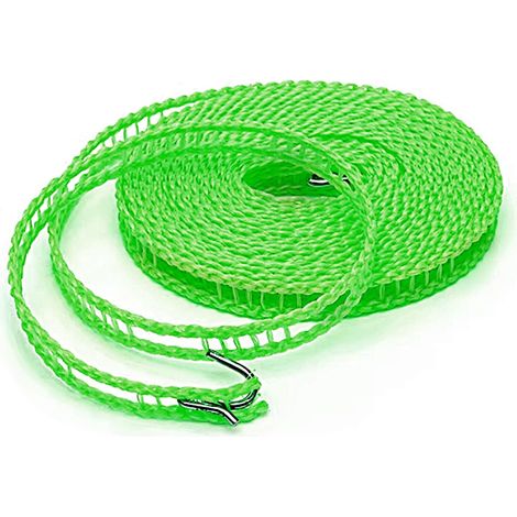 m (164 Fuß) lange, windfeste Wäscheleine, tragbare Reise-Wäscheleine, Outdoor-Wäscheleine aus Nylon, für Camping, Reisen, als Kleiderbügel oder für Zuhause – windfest, rutschfest (1/5)