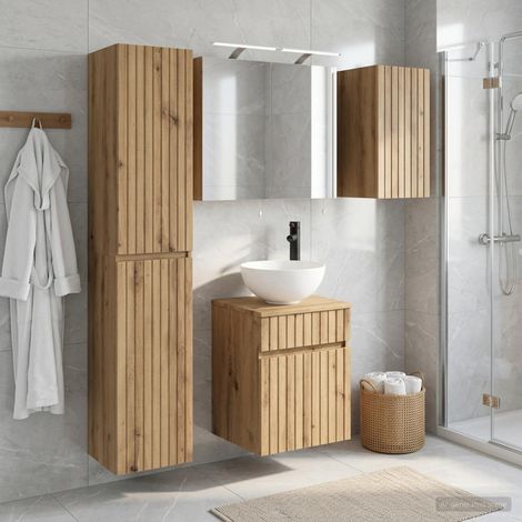 vidaXL Bathroom Cabinet Set 5 pcs Artisan Oak Engineered Wood (1/5)