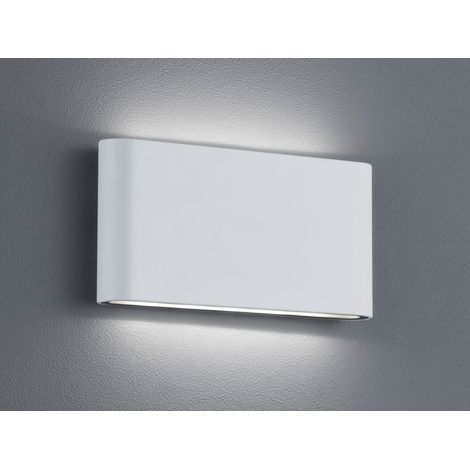 LED Außenwandleuchte THAMES Up and Down Light in Weiß, Breite 17,5cm