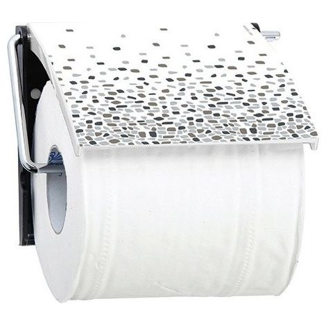 Porte rouleau papier wc Mural BREST Gris MSV