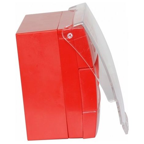 Cordia Incendie – Capot double action en polycarbonate – Pour déclencheur manuel ADMR0001, ADMV0001, ADMR0910 – Accessoire de sécurité incendie