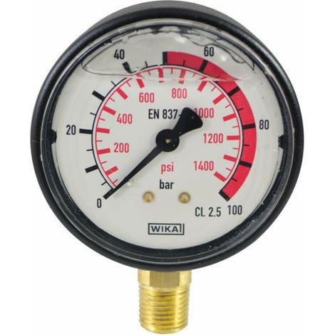 Manomètre à bain de glycérine 0 - 100 bars - M 1/4"
