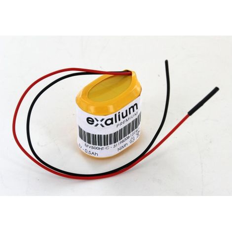 Exalium Premium – Batterie 6V 0.5Ah Nimh pour chauffe-eau Atlantic Vizengo, Zeneo – Livrée sortie fils sans connecteur – Autre accessoire pour chauffe-eau