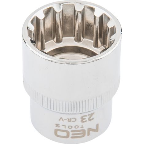 Douille cannelée 1/2", 23 mm (1/2)