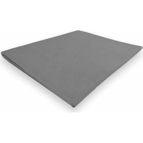 CAMILLE 216013 CAMILLE COTONE PERCALE LENZUOLA PIATTA COTONE GRIGIO 300 X 260 CM (1/3)