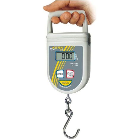 KERN Hängewaage CH 15K20 Wägebereich 15 kg Hold-Funktion Maßband Universalwaage