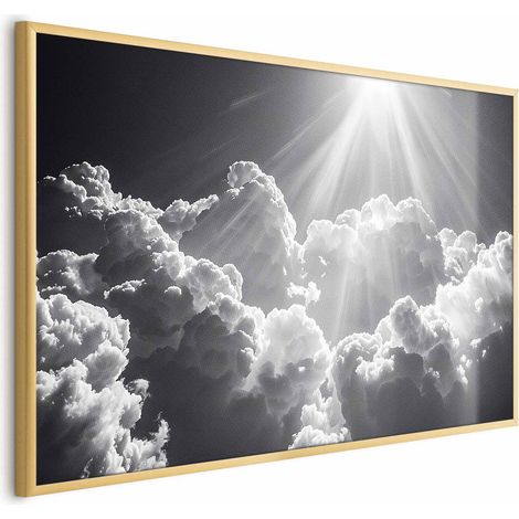 Poster – Hoffnung in den Wolken: Inspirierende Sonnenstrahlen – Emotionen wecken (1/4)