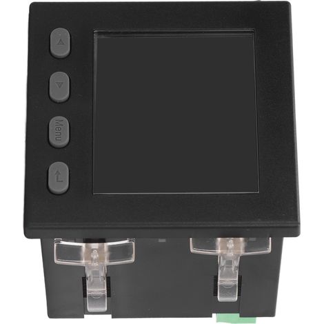 Voltmètre triphasé intelligent noir avec écran LCD, boîtier en ABS ignifugé, 220 V CA (1/5)