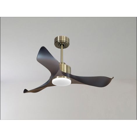 Modulo Slim de Klassfan - Ventilateur de plafond et destratificateur moteur DC chocolat et bois sombre 10 à 20 m² (1/5)