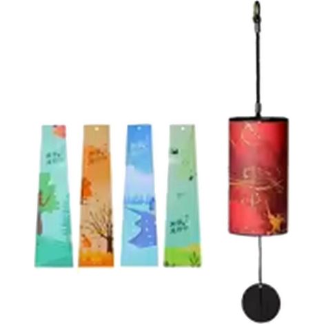 Carillon éolien en bambou, 9 notes, accord de sol et la mineur, pour jardin ou terrasse (B). (1/5)