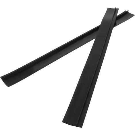 2-teilige Ofendichtung, schwarze 53 cm Spaltabdeckung, hitzebeständig, ölbeständig, Ofendichtungsleiste, Arbeitsplattenspaltabdeckung (1/5)