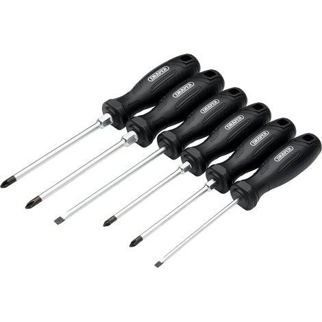 Draper SET 2 - 6-Piece Hard Grip Screwdriver Set (Regular Size)