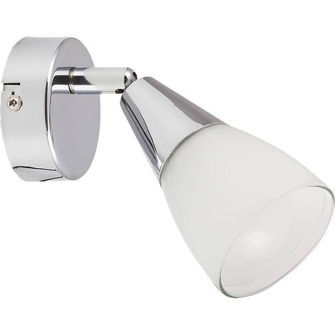 Macchiare sistema ferroviario luce Nicolette vetro metallo cromato / L bianco: 15 cm B: H 7 centimetri: 14cm (1/5)
