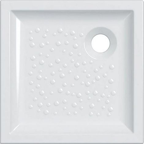 Duschwanne 90x90 cm Porzellan weiss glänzend - Geberit Bastia