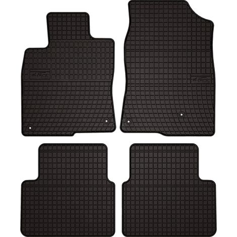 Tappetini in gomma per auto per: Honda Civic X hatchback (2017-2021) - neri, su misura (1/5)
