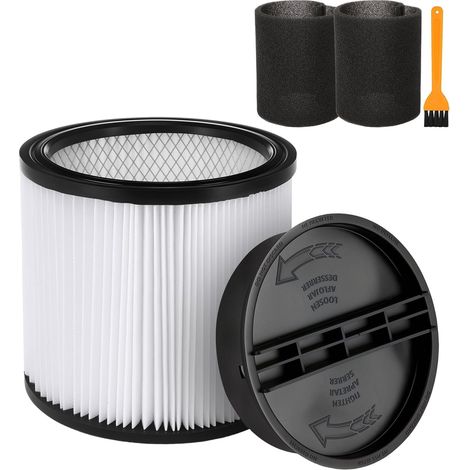 Cartucho de filtro de repuesto compatible con los filtros Shop Vac 90304, 90350, 9033, 90344 y 90585 para la mayoría de aspiradoras de líquidos y sólidos de 5 galones. (1/5)