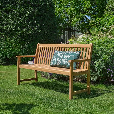 Banc de jardin en acacia massif 150 cm (1/5)