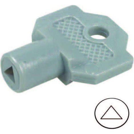 Chiave plastica per cilindro con triangolo per quadri elettrici 154a - 10 pz