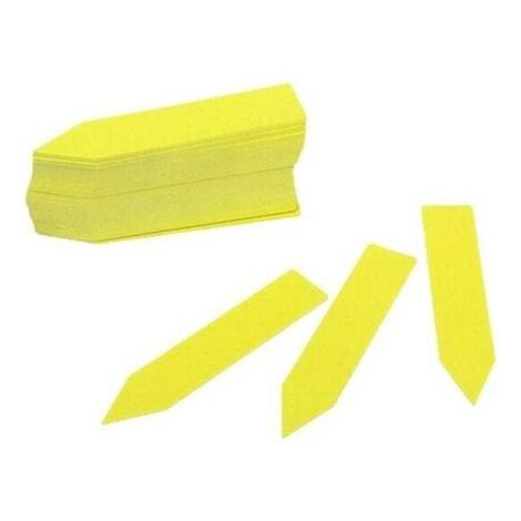Étiquettes et panneaux pour plantes durables, lot de 100, jaune (1/4)