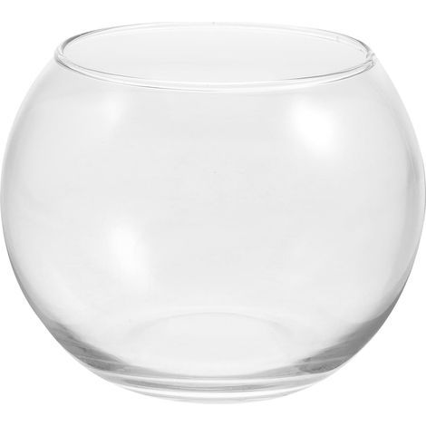 runde Vase, Klarglas, kompaktes Design, Aquarium, Terrarium, Wand- und Tischdekoration (1/5)