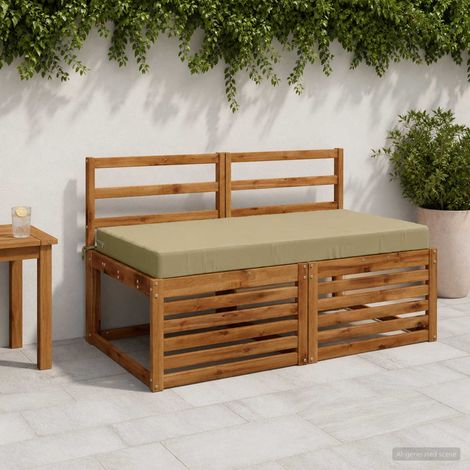 vidaXL Almohada para el asiento SOEST 100% Poliéster Verde claro (1/5)