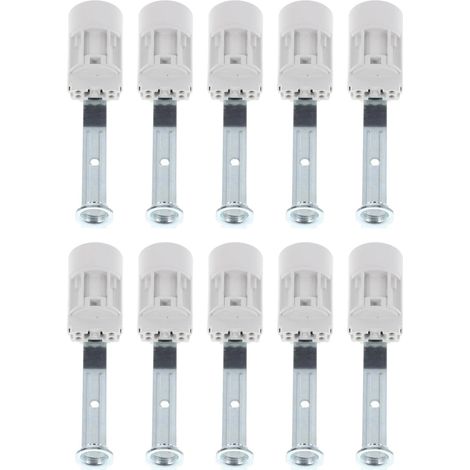 Lot De 10 Douilles À Vis E14 Pour Ampoule Candélabre Culot E14 Pour Lustre Douille De Lampe Et Support Plafonnier Pièces De Rechange Pour Luminaires Intérieurs 100 mm (1/5)