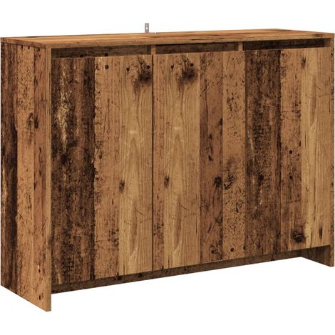 Aparador buffet cómoda mueble mueble de almacenaje organizador cocina salón salón madera vieja 102 x 33 x 75 cm madera contrachapada marrón 020036596