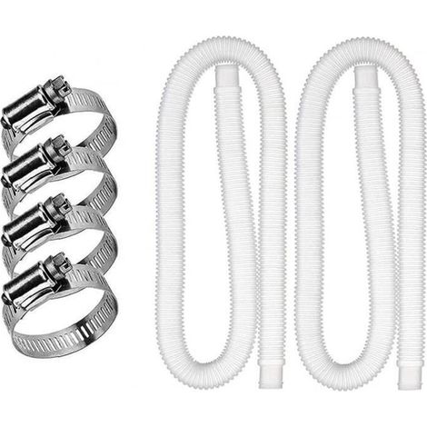 Ersatz-Schlauch 32mm mit Metallklemmen für 300-330-530-1000 Gallonen Pumpen, Filter und Zubehör 242