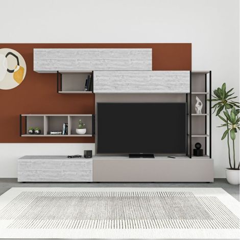 Parete attrezzata 260 cm. colore light mocha e ancient white - Tronador MTV234464 (1/5)