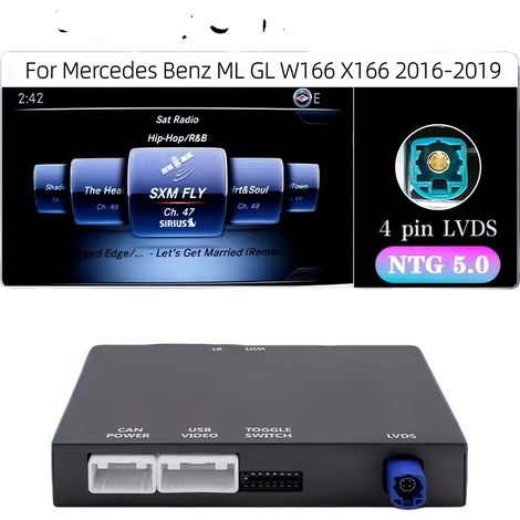 Decodificador CarPlay y Android Auto, conectividad inalámbrica, compatibilidad con navegación GPS, NTG 5.0
