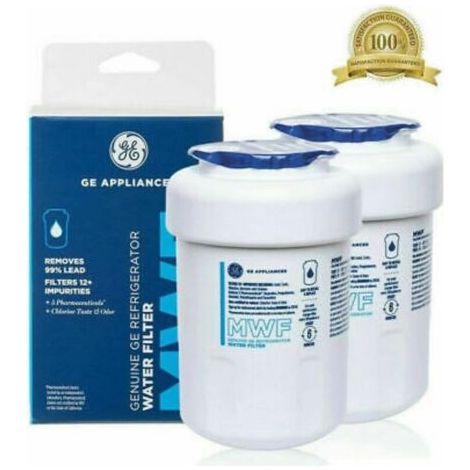 Pièces détachées pour réfrigérateur Lot de 2 Filtre à eau pour réfrigérateur GE MWF (1/4)